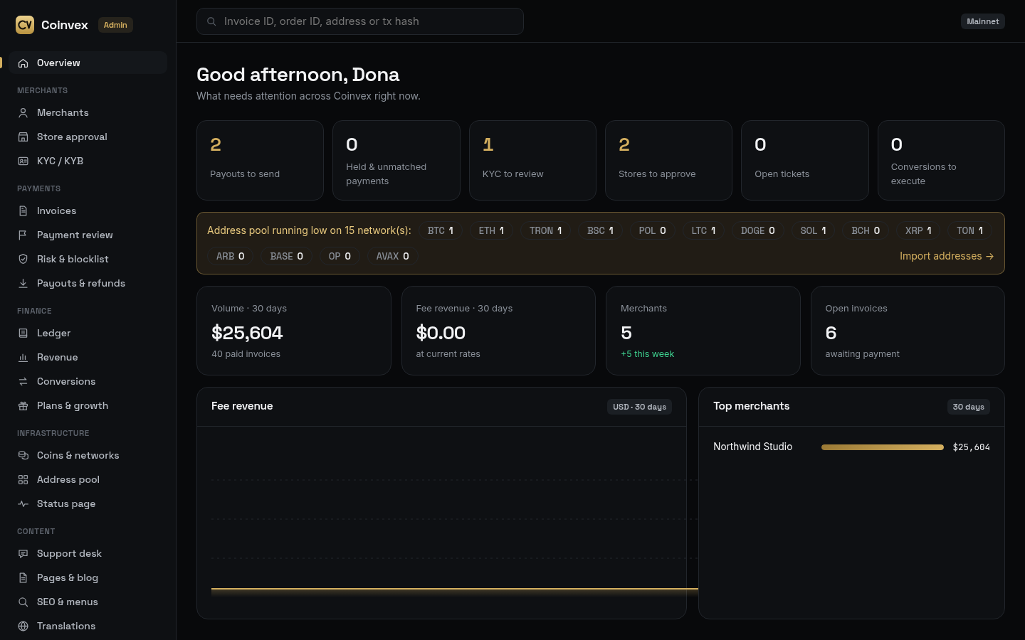 Coinvex - Self-Hosted Crypto Payment Gateway & Checkout screenshot 4