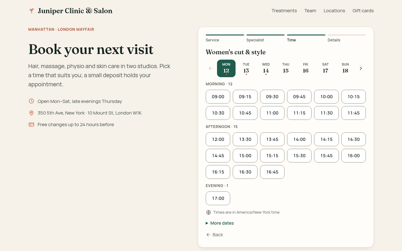Widget slots