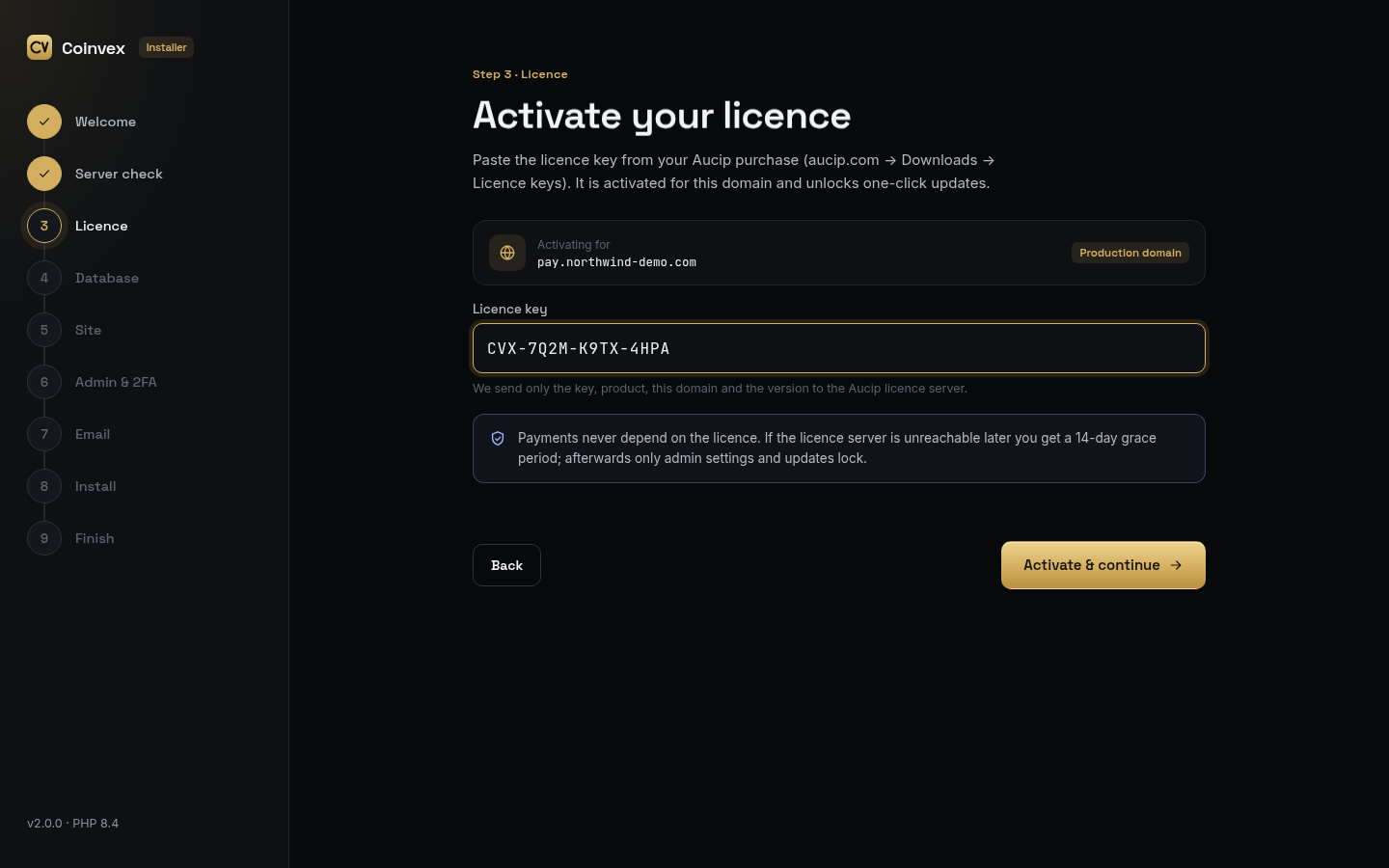 Coinvex - Self-Hosted Crypto Payment Gateway & Checkout screenshot 6